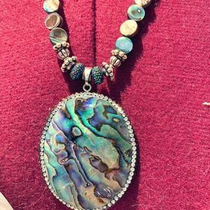 Genuine abalone shell pendant